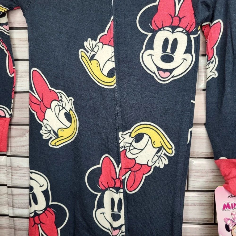 Disney Minnie Mouse & Daisy 18 M One Piece Long Slv‎ Pajama Soft Lightweight NWT